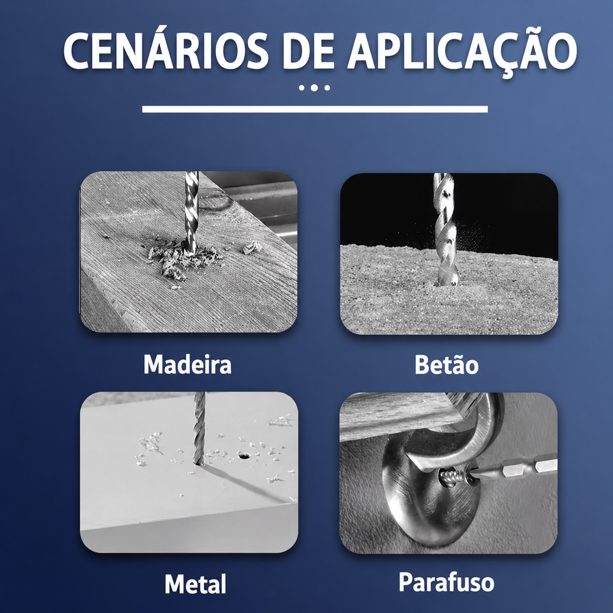 Aparafusadora/Furadora 48V com 2 Baterias + Mala Completa (29 Peças)