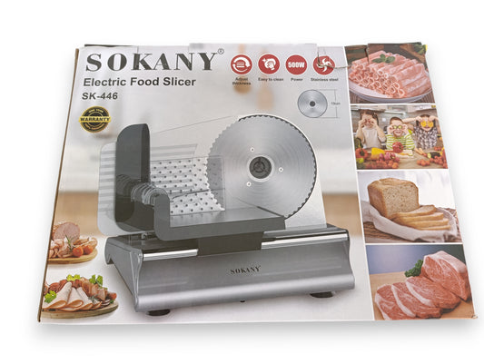 🔥 Cortadora Elétrica de Alimentos SOKANY 500W – Corte Profissional em Casa