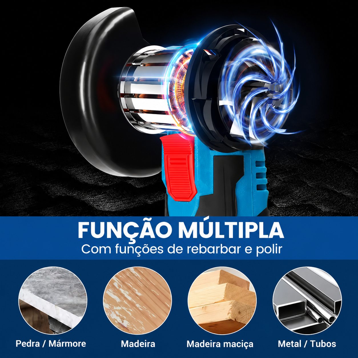 Mini Rebarbadora 12V para uso domestico